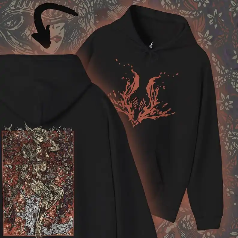 Drippy Souls Malenia Blade of Miquella Grim เสื้อสเวตเตอร์มีฮู้ด