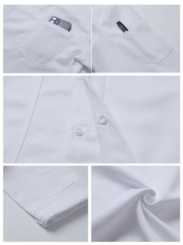 Hotel Canteen Back Kitchen Cooking Uniform Mężczyźni Kobiety Szef kuchni Odzież robocza Usługi gastronomiczne Kurtki kucharskie Piekarnia Kawiarnia Kelner Płaszcz roboczy