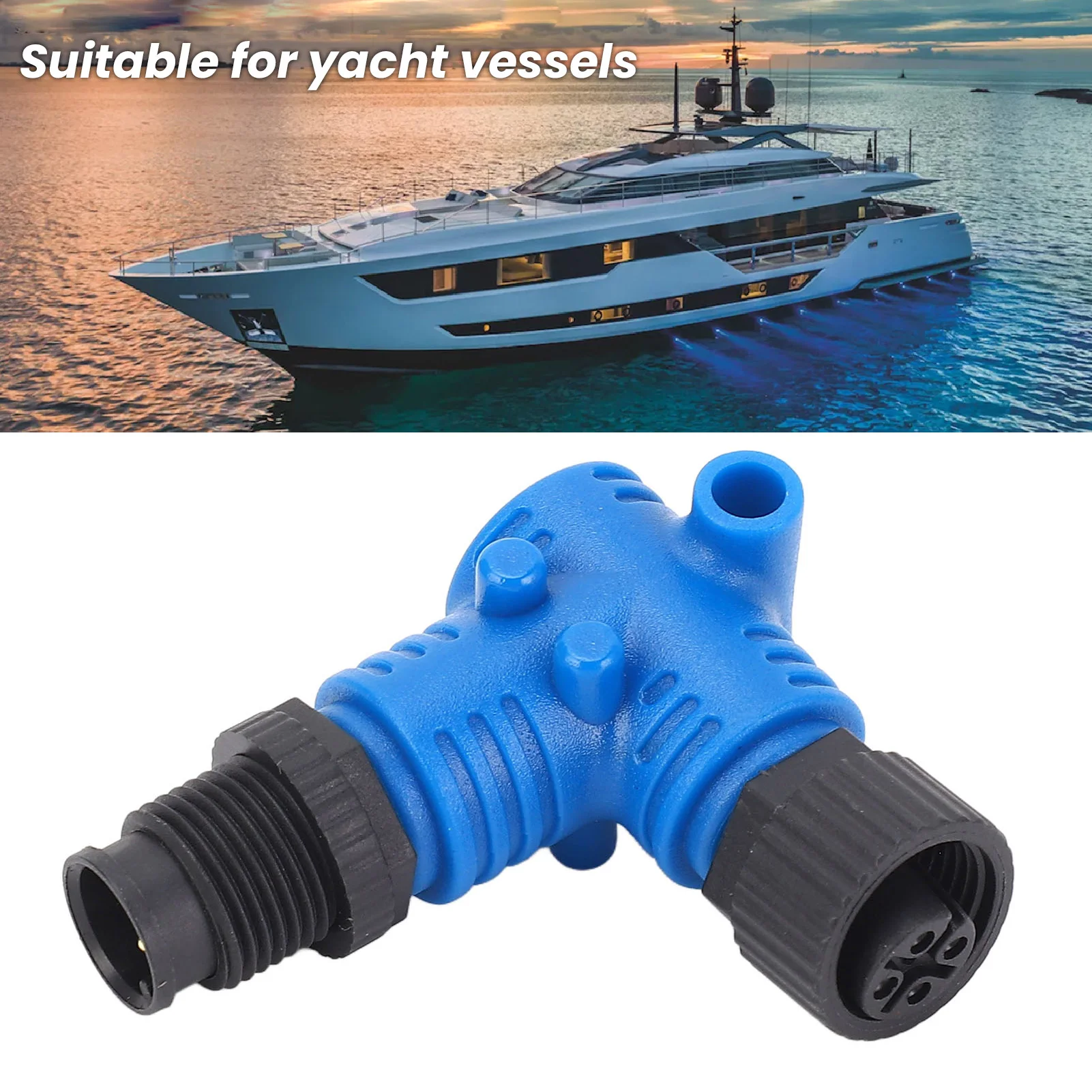 90-Grad-Winkel-Abschlussgerät, stabile Verbindung, ölbeständig, IP67, wasserdicht, Marine 90 °   Winkelverbinder für Navico Networks