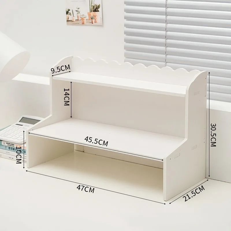 Desktop Multi-layer Stationery Shelf Adding Elevated Buildings To Student Dormitories Book Organization and Cosmetics Storage