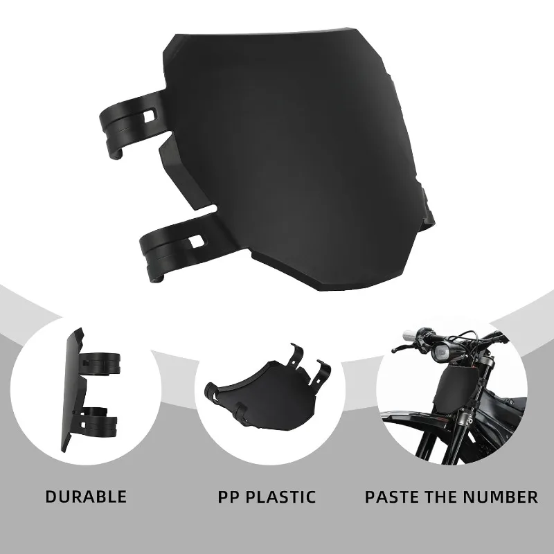 Motocross Dirt Bike Electric E-Bike Universal Motorcycle Accessories Front Number Plate For Surron S X For Talaria Sting MX3 MX4