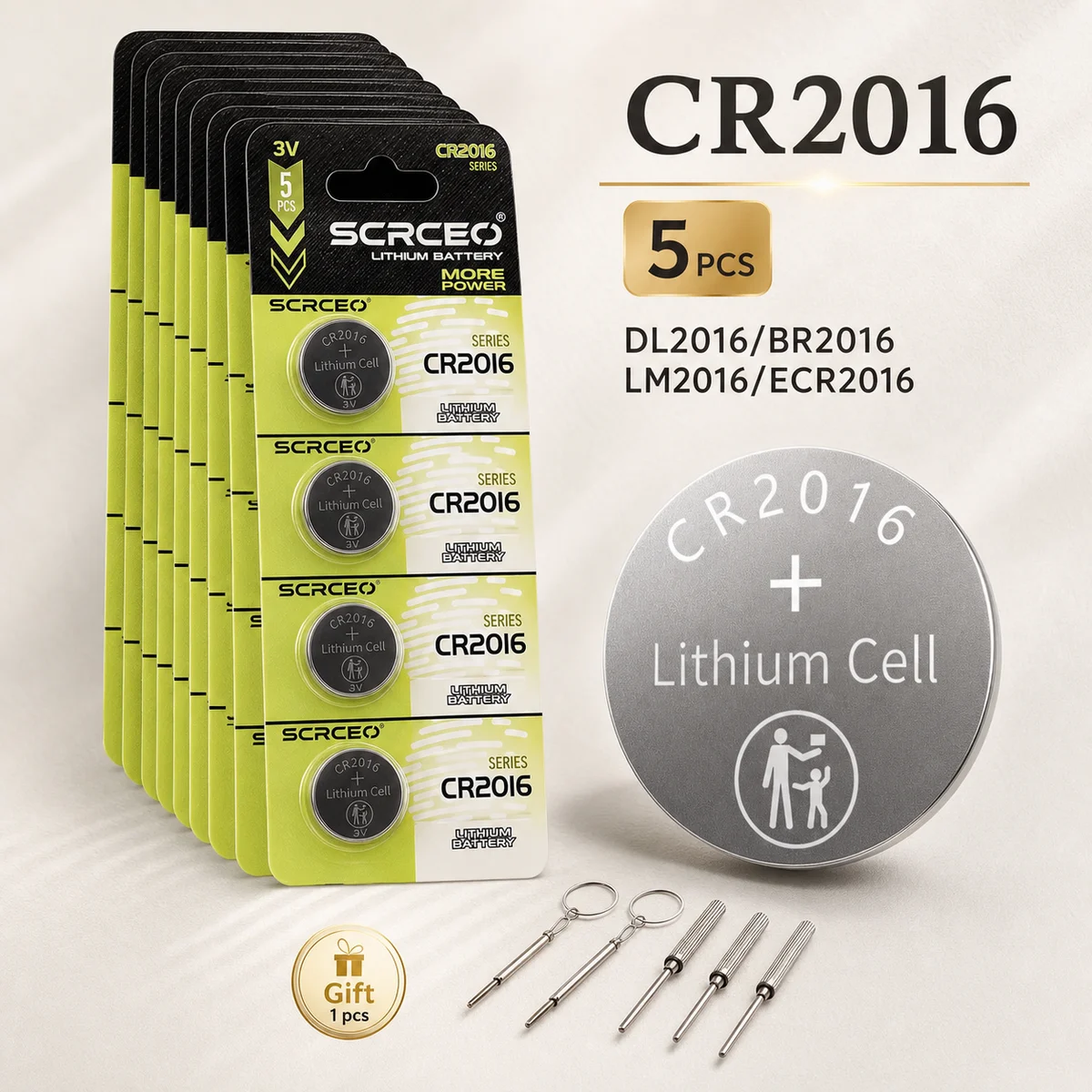 CR2016 3V Lithium Coin Cell Battery 2-50PCS DL2016 BR2016 LM2016 Replacement for Watch Toy Clock Remote Control