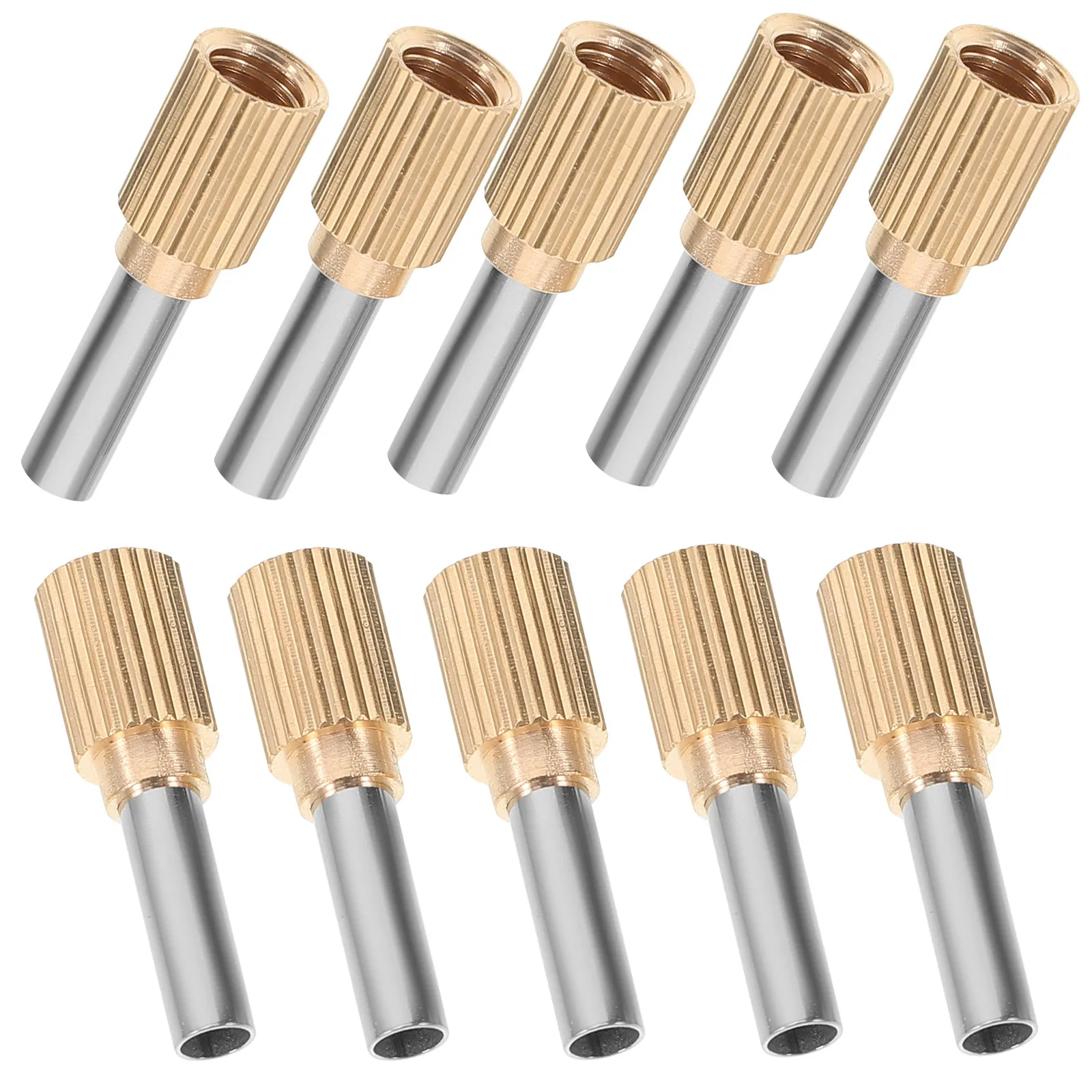 

10Pcs Caulking Tips Stainless Steel Sturdy Nozzles Threaded Interface Reusable Professional Sealant Tool for Home Interior