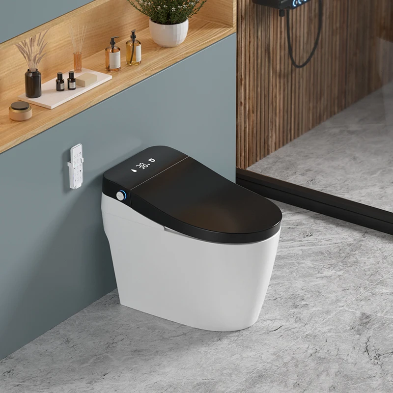 Auto open sensor flush automatic ceramic one piece toilet bowl intelligent electric toilet bidet bathroom smart toilet