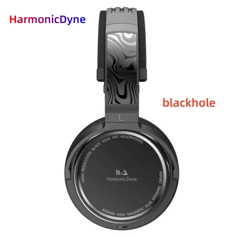 

HarmonicDyne BlackHole Dynamic HiFi Wired Closed Headphones