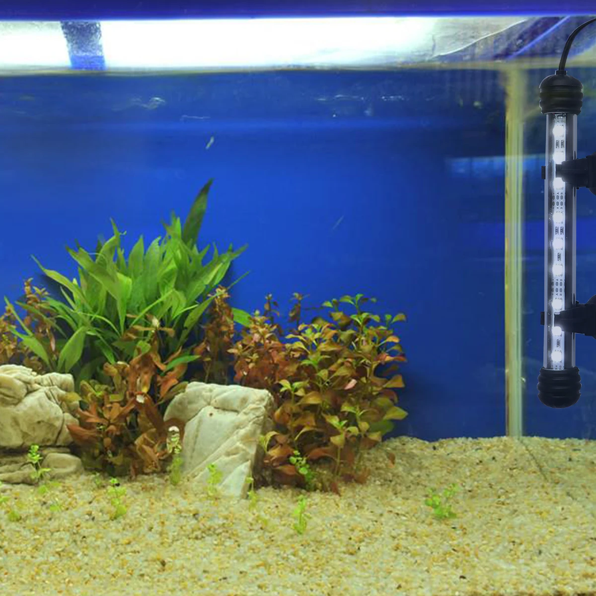 

Full Waterproof Led Aquarium Light Fish Tank Lamp For Aquatic Plants High Brightness Landscape Lighting No Flicker 1Pc