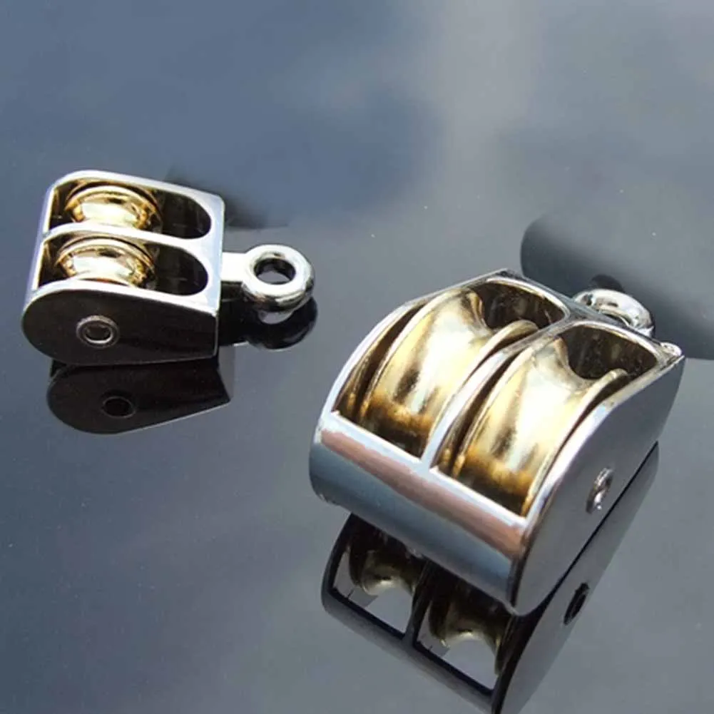 Sheaves Lifting Pulleys Double FIXED Pulley รุ่น 36 มม./52 มม./75 มม. สวยงามสะดวกยกโลหะสังกะสีโลหะผสม
