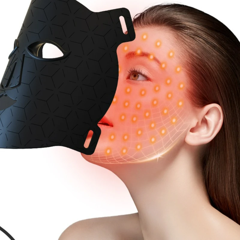 หน้ากากซิลิโคน LED 368 ดวง สำหรับบำรุงผิวหน้าด้วยโฟตอนที่บ้าน เทคโนโลยีล้ำสมัย บำรุงผิวอย่างล้ำลึก เหมาะสำหรับผู้หญิง