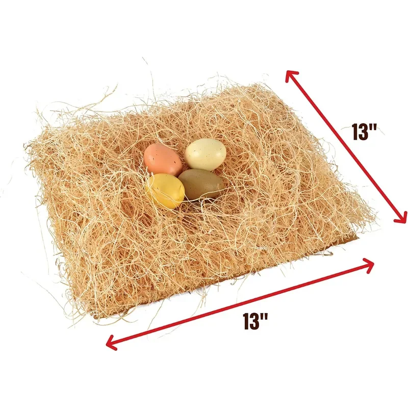 Chicken Nesting Pads 13 x 13 Premium Chicken Bedding Fit Most Nesting Boxes 40 Pack Beige Made in USA