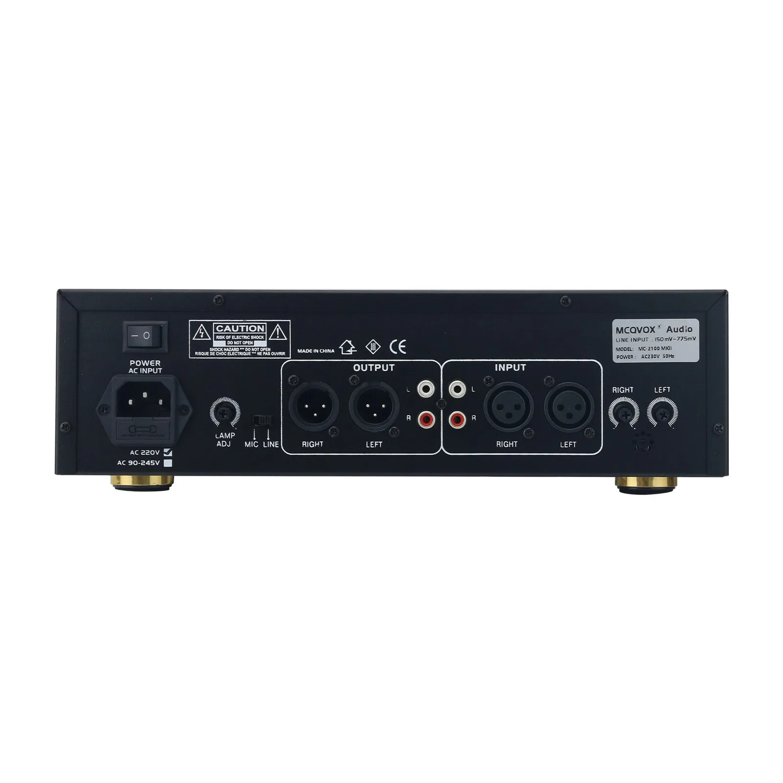 Color Panel MC-2100 MKII HiFi Amplifier VU Meter High-end Music Display Audio Amplifier Supports Cabinet Installation