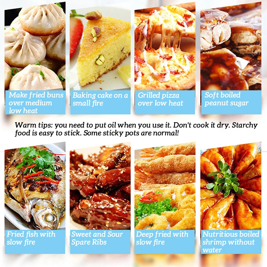 

Frying Pan Non-stick Mini Thick Steak Flat Pan Iron Pancake Egg Fryer Kitchen Cookware, 25cm