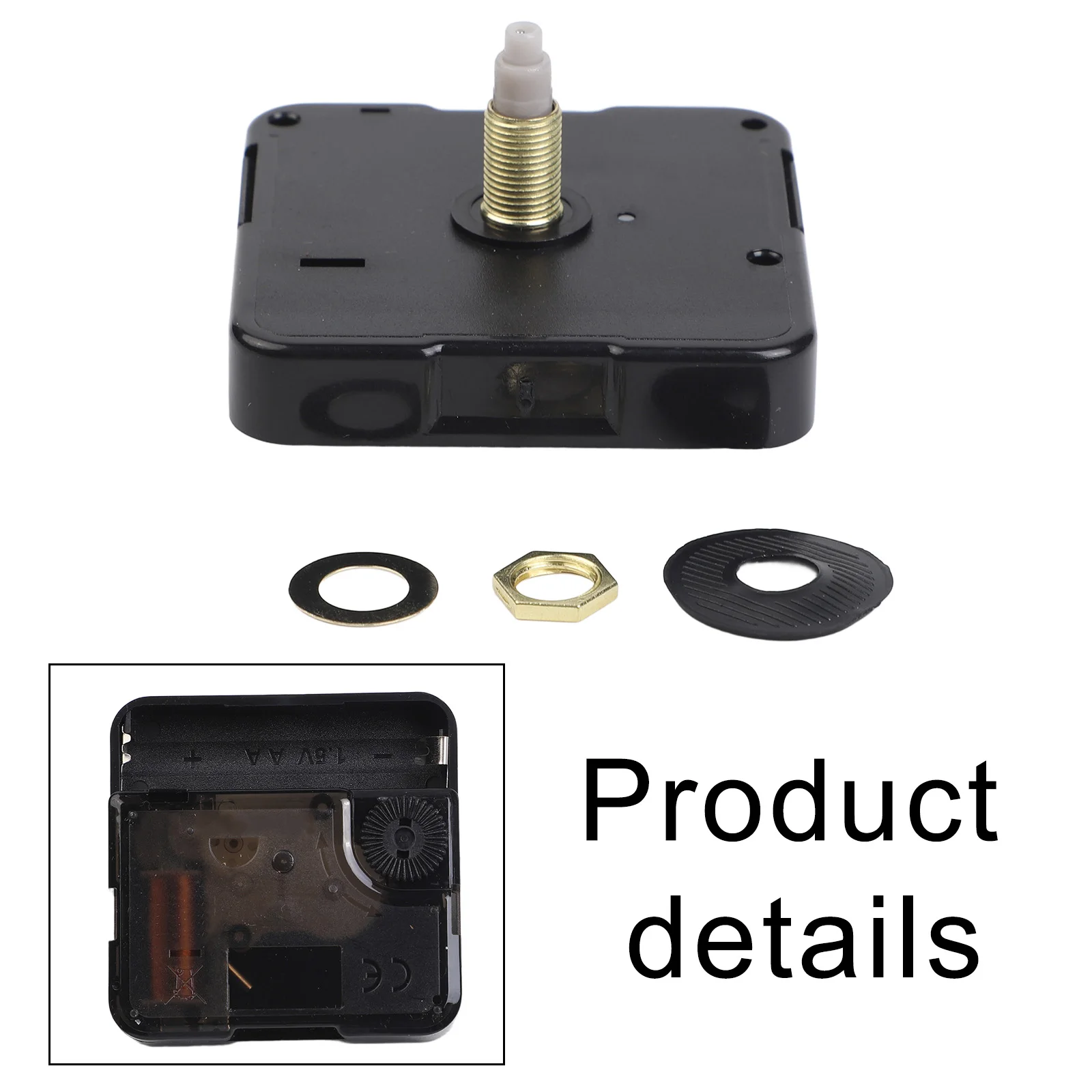 Quartz Clock Movement with Silent Mechanism and Precise Timekeeping for Custom Clock Making and Replacement Tasks