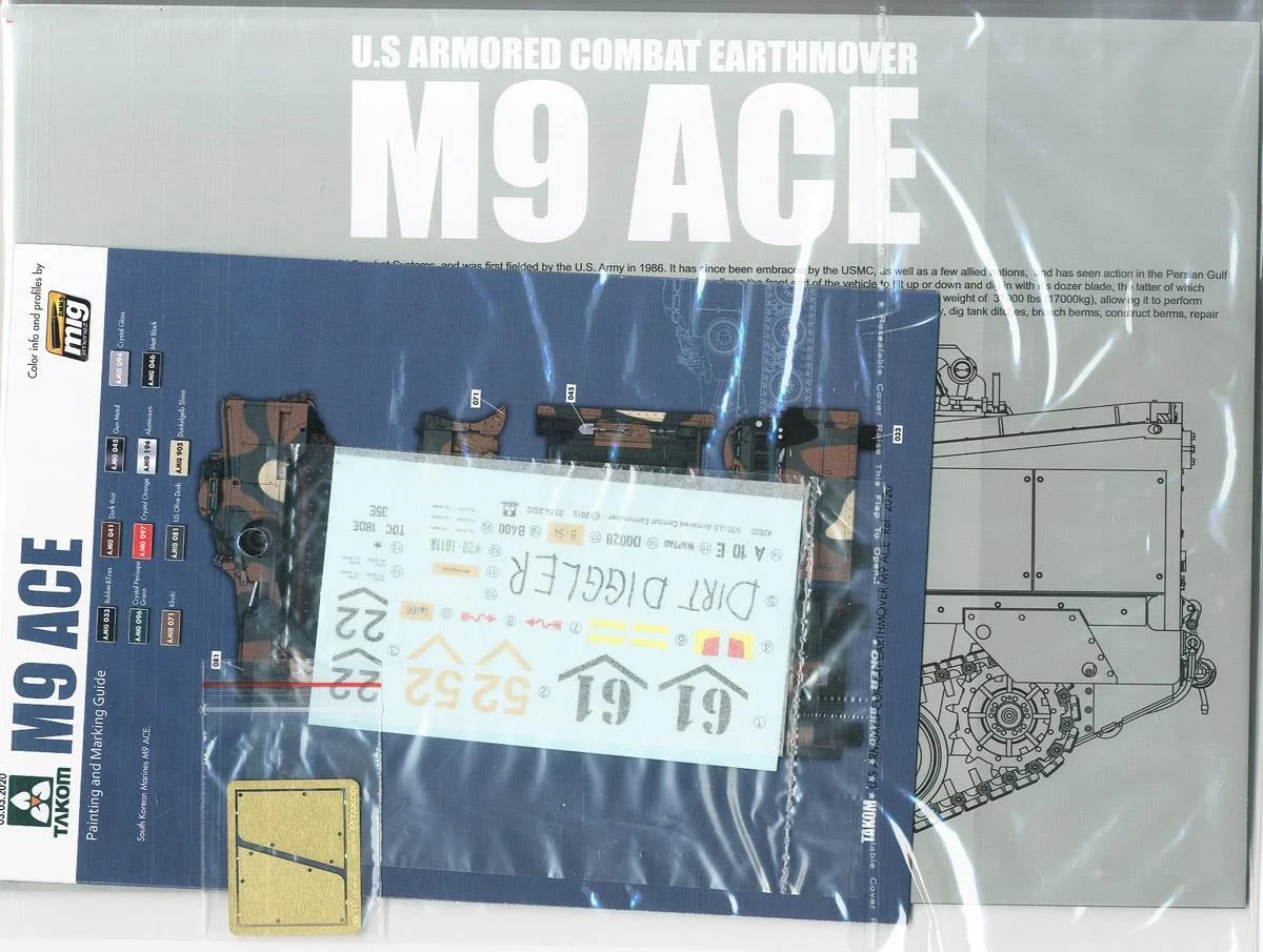 Takom 1/35 مقياس الولايات المتحدة القتالية المدرعة Earthmover M9 ACE نموذج تجميع البلاستيك العسكري # 2020