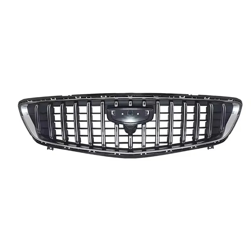 Chrome Grille Black Radiator Grill for Geely Preface 2021 2023 Modified Car Front Bumper Net Assembly