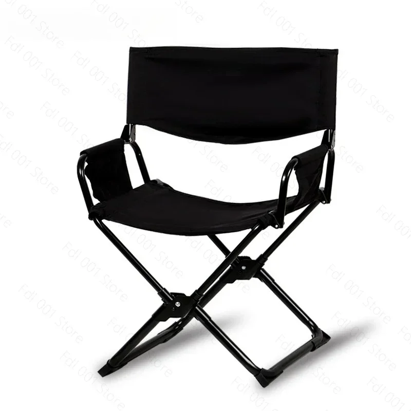 Outdoor Oversized Folding Camping Chair Heavy‑Duty Structure Portable Director Seat for Beach Fishing Outdoor Activity