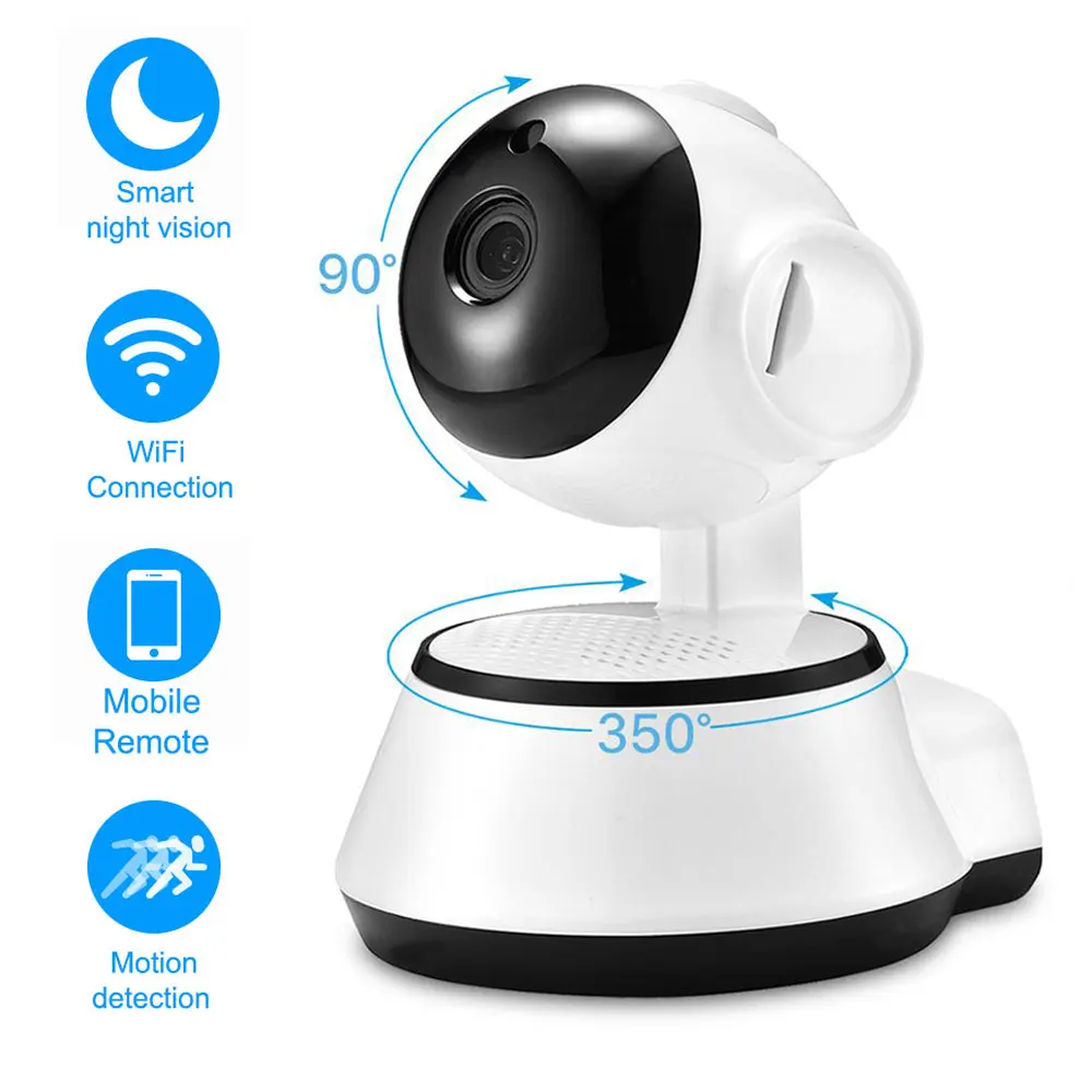 

Mini Camera Baby Monitor Indoor IP Wifi Smart Webcam Auto Tracking Two Way Audio Surveillance Security Network Camara For Home