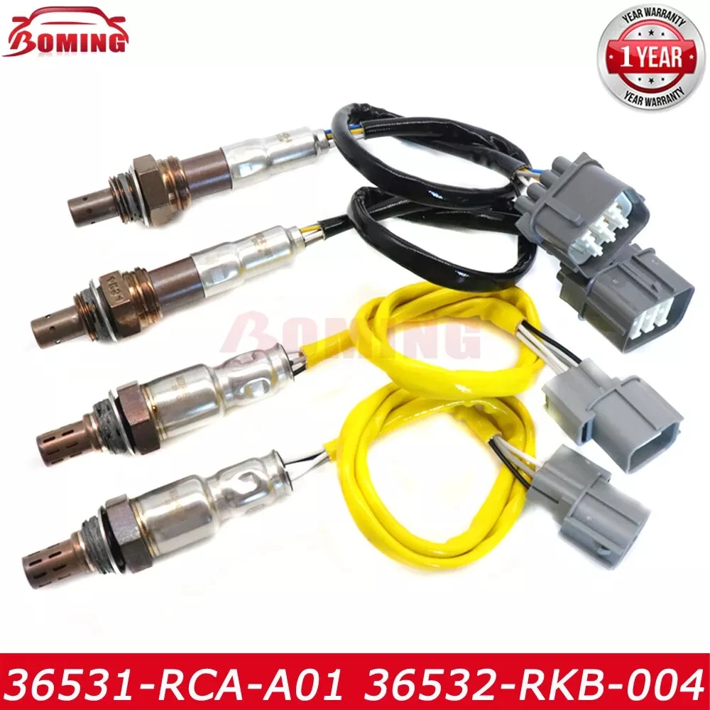 2X NEW Air Fuel Ratio Oxygen O2 Lambda Sensor 36531-RCA-A01 36532-RKB-004 234-4355 234-5010 For Honda Odyssey Accord Pilot