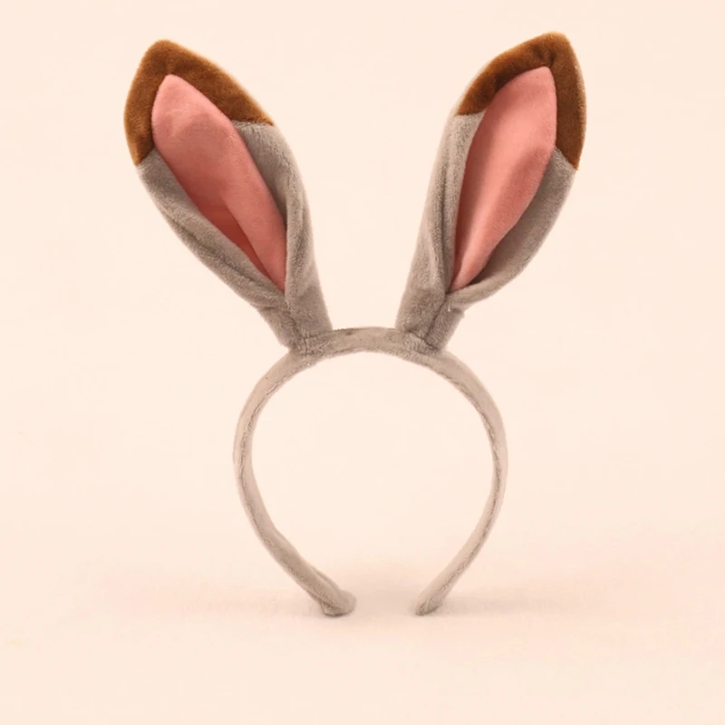 Anime Fox Rabbit Cosplay Hairband Animal Ears Cartoon Headband Cute Headwear Makeup props Christmas Party Hair Accessories