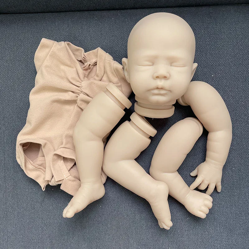 16inch with Cloth Body Reborn Zori Doll Kit Unassembled Unpainted DIY Fresh Color Doll Parts Collectible Doll