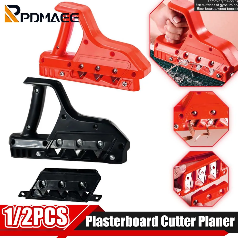 

1/2pcs Plasterboard Quick Cutter Chamfering Planer Hand Plane Wood Plasterboard Edger Board Drywall Edge Chamfer Trimming Tool