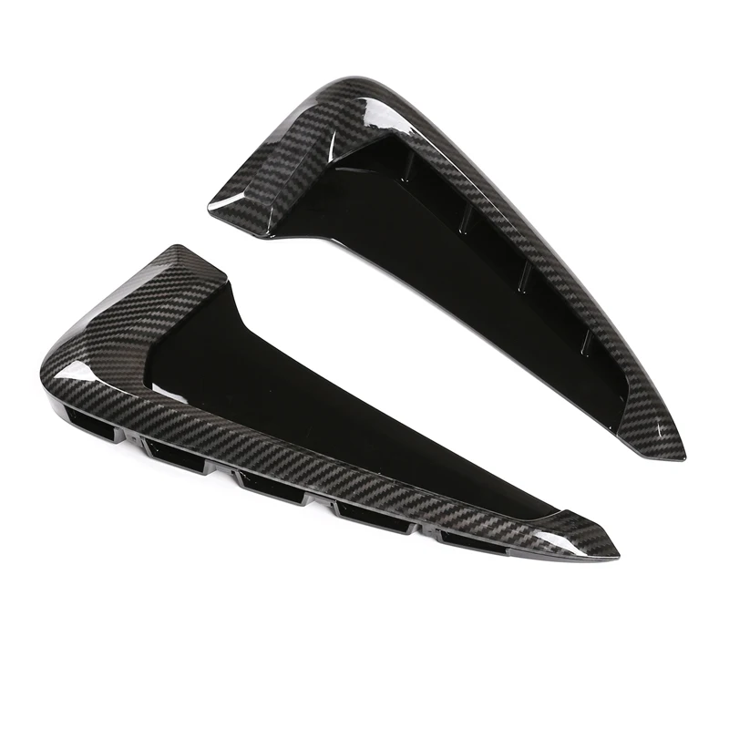 

2x ABS Plastic Black Car Shark Gills Side Fender Vent Decoration Stickers Suitable for BMW X5 F15 X5M F85 2014-2018 Accessories