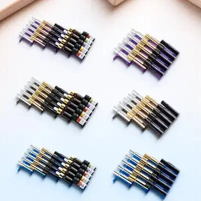 

1 pc Essential Oil Bottle Storage Rack 5 Slots Purple Plastic Organizer For Drawer Desktop Nightstand Stackable Household