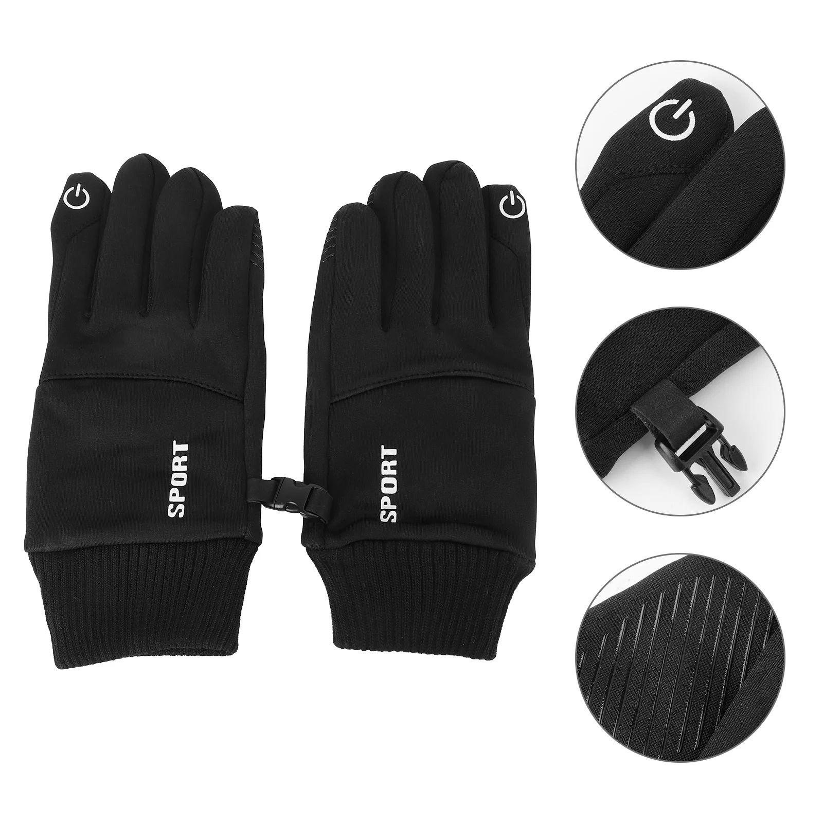 Gants d'équitation chauds imperméables pour hommes et femmes, mitaines d'équitation, couvre-mains coupe-vent, tissu résistant à l'usure, gril de sport, course à pied