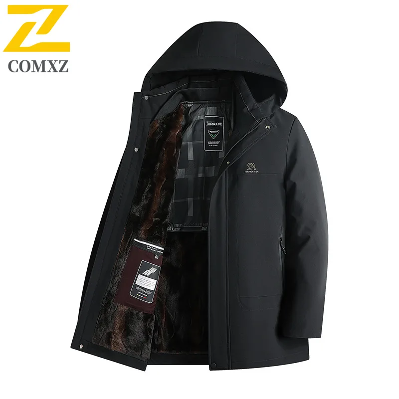 

COMXZ Mens Trendy Padding Coat Jacket Outdoor Hiking Cold Protection Coat Streetwear Style Breathable Comfortable Windbreaker