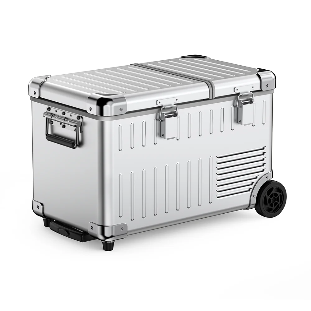 22L/30L Dual Zone 12V Compressor Car Fridge Freezer, Portable Refrigerator With Optional Battery, Fast Cooling For RV Outdoor