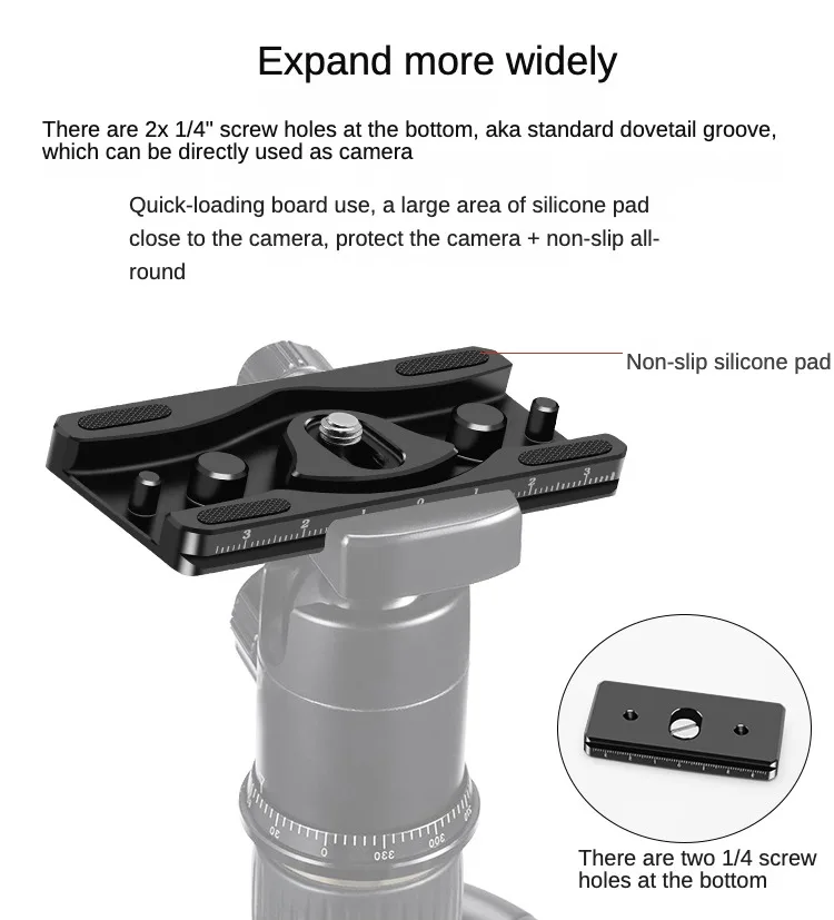 Für Block Arca Stativ Ein beins tativ Schnell wechsel platte für DSLR-Kamera Zubehör Kabel klemme Fixed Lock Port Protector Kabel wickler – Detail 6