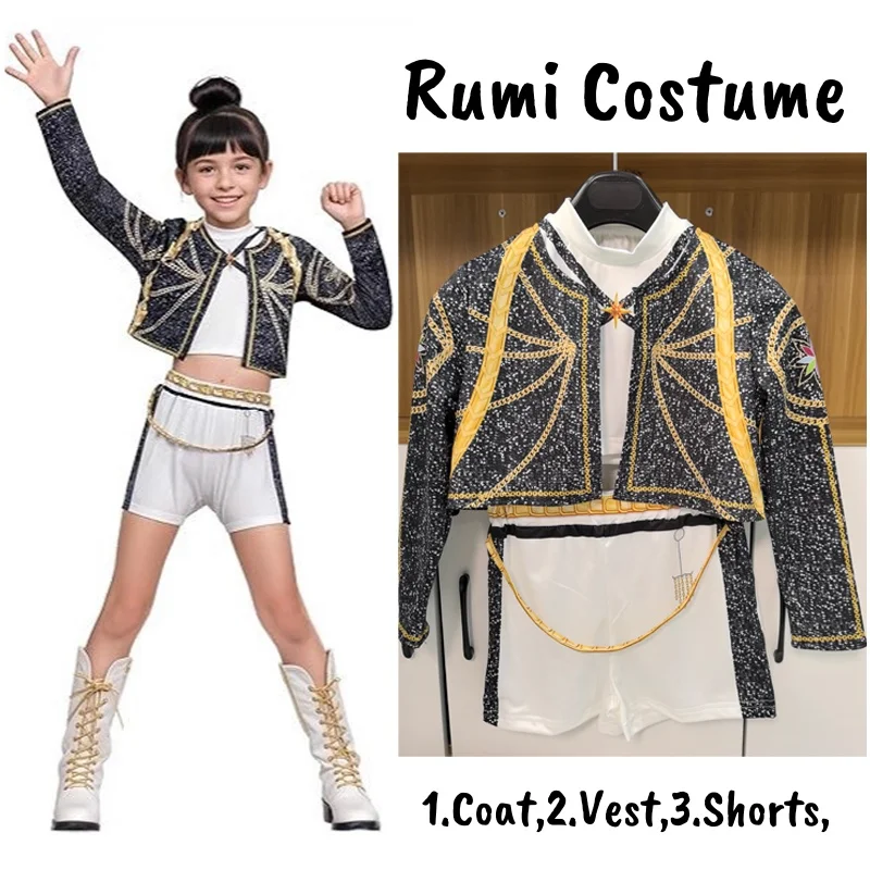 Disponibile K-Pop Demon Hunters Zoey Rumi Mira Costume Fancy Dress Cosplay Idol virtuale Film Cosplay Halloween Carniva