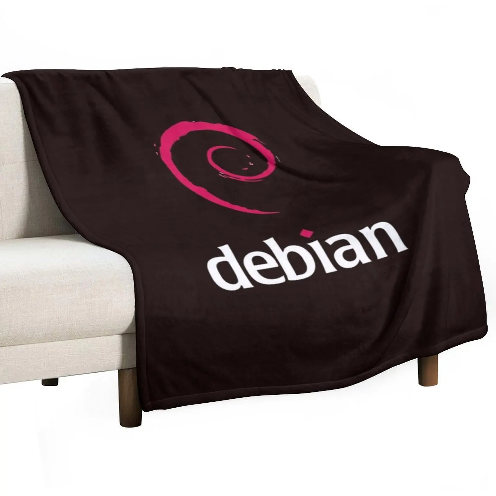 Debian Essential T-Shirt Throw Blanket Bed Fashionable Nap Blankets