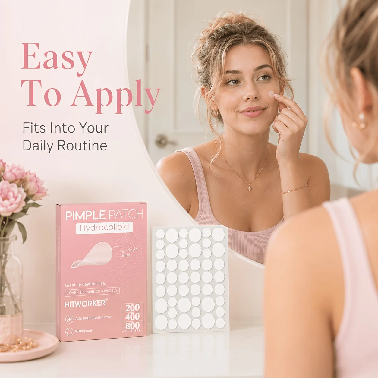240/480/720pcs Hydrocolloid Blemish Cover Patches, Tea Tree Oil Spot Stickers, Invisible Look Face Patches For Daily Beauty Rout view 6