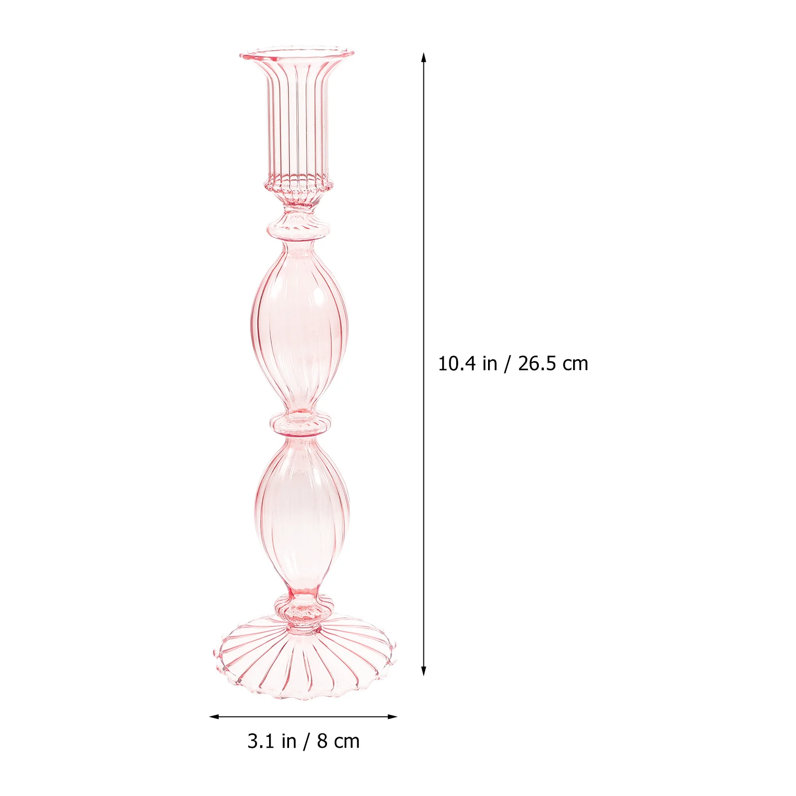 

Glass Candlestick Centerpiece Table Decorations Wedding Holders for Taper Candlesticks
