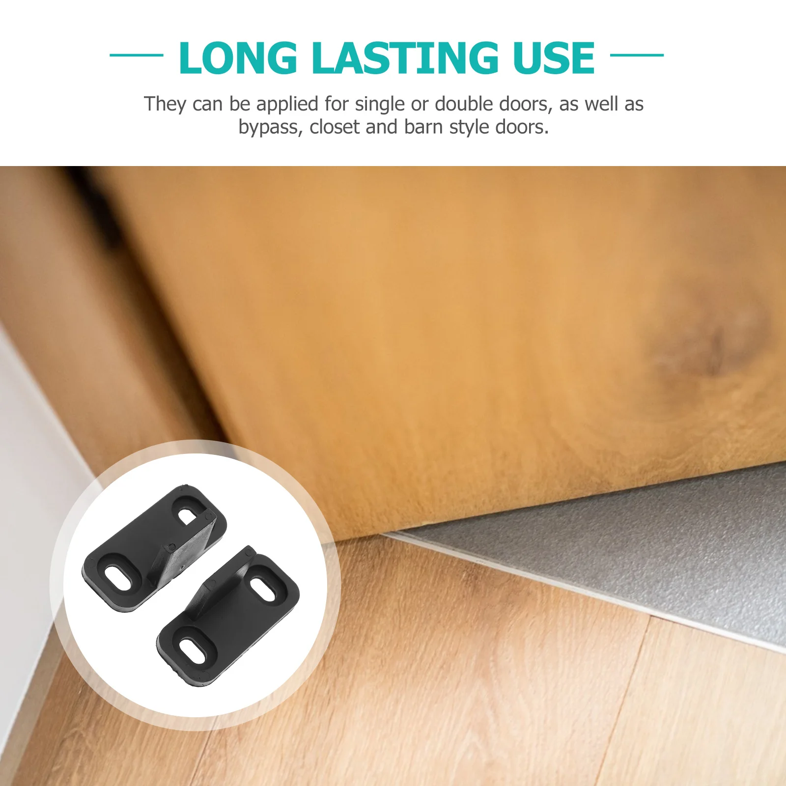 

1 set 1 Set Floor Pom Durable Sliding Door Guide Compatible Bypass Barn Closet Door Bottom Track Guide