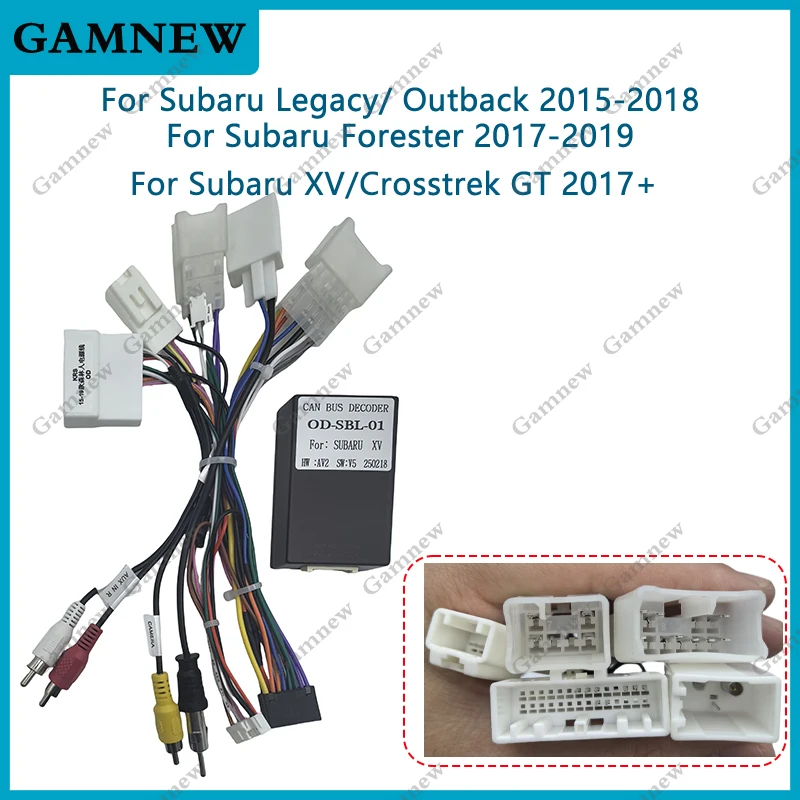 16Pin Car Wiring Harness Adapter Canbus Box Decoder For Subaru Legacy Outback Forester XV Crosstrek OD-SBL-01