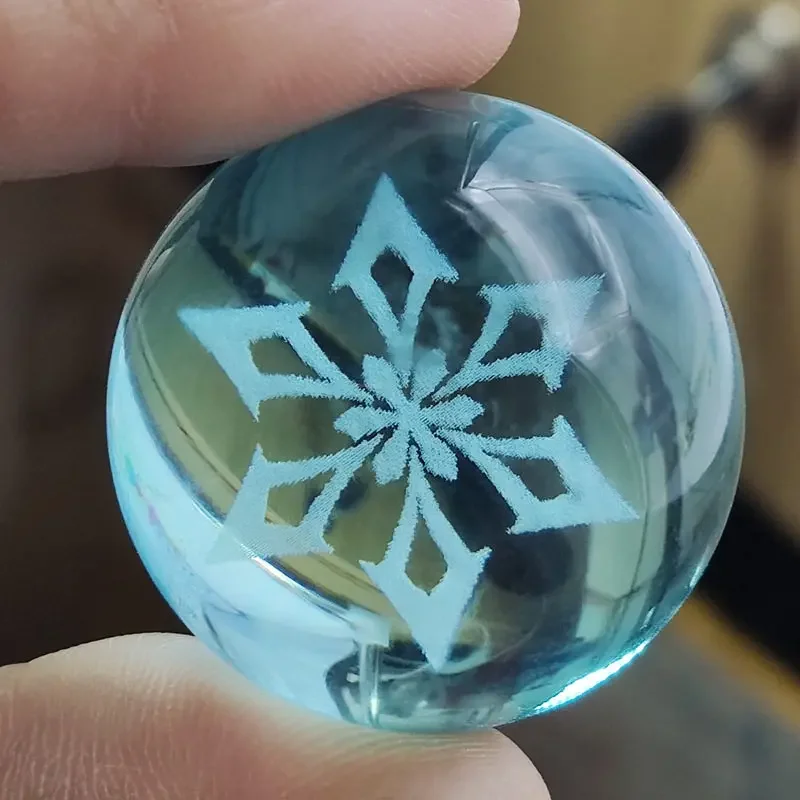 Game Genshin Impact Elements Glass Ball Night Light Bedroom Ornament Desktop Headboard Decoration Animation Atmosphere Room Lamp view 6
