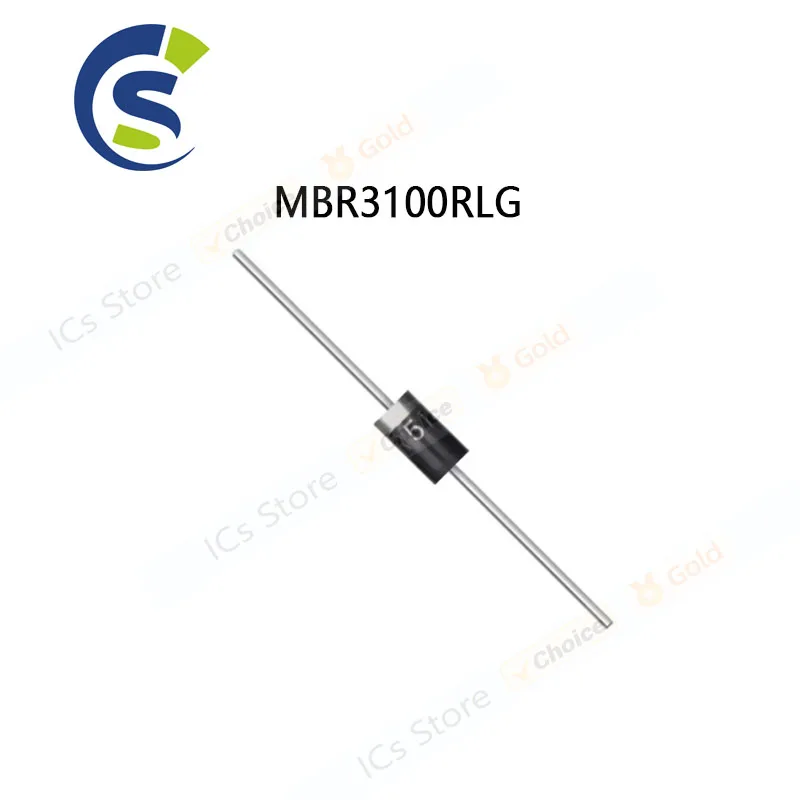 50pcs new and original MBR3100 DO-201AD MBR3100RLG