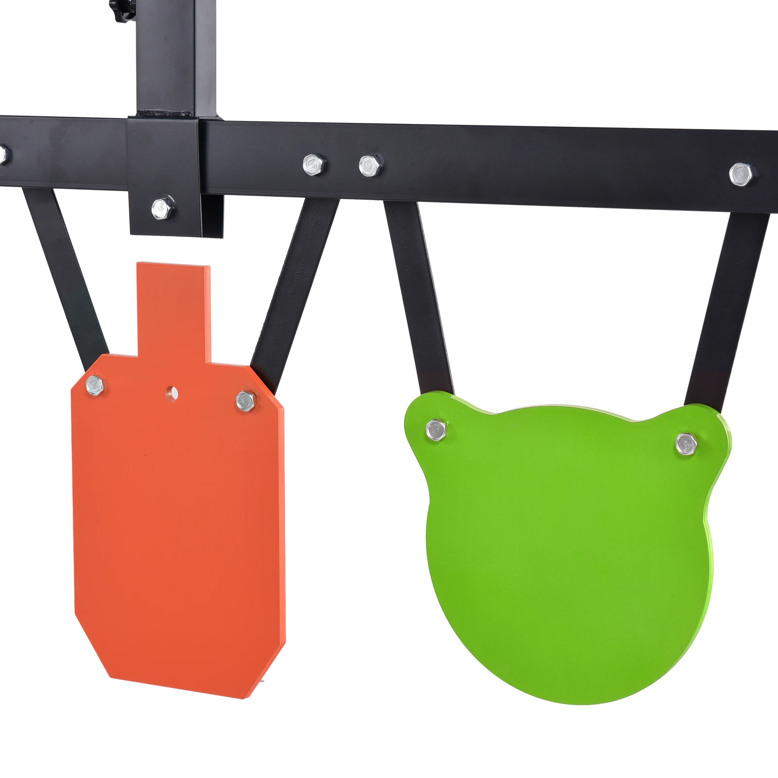 Steel Target Stand Adjustable Height for Shooting, Heavy Duty Portable Outdoor Shooting Target Stand Kit with Stable Base, Durable Steel Frame Target Holder for Range Training Practice, Shooting Accessories for Adults Youth Beginners