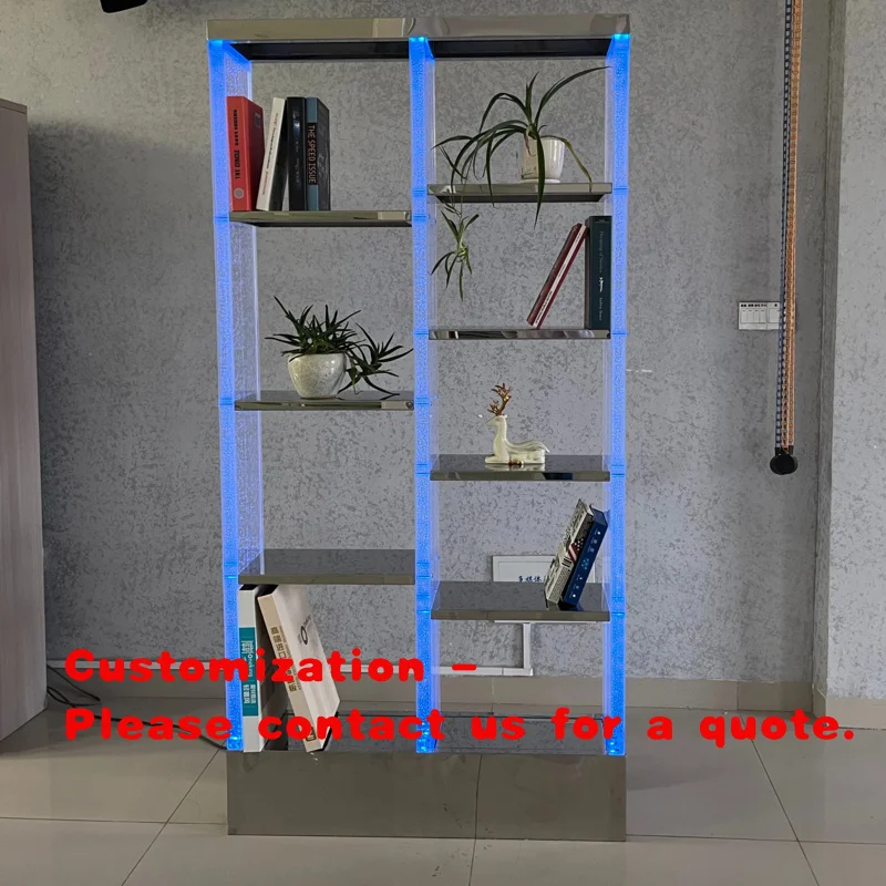 custom.Customized Led RGB Color Bubble Wall Rack Shelves Acrylic Dancing Bubble Display Shelf