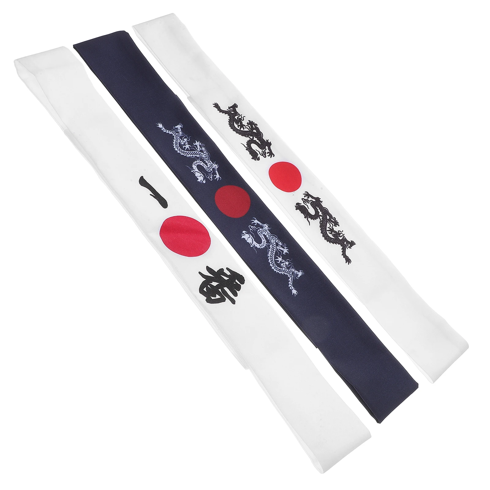 Headband Japanese Chef Sushi Bushido Karate Bandana Hairband Hair Hachimaki headwear Samurai Men Kitchen Costume Supply Bands