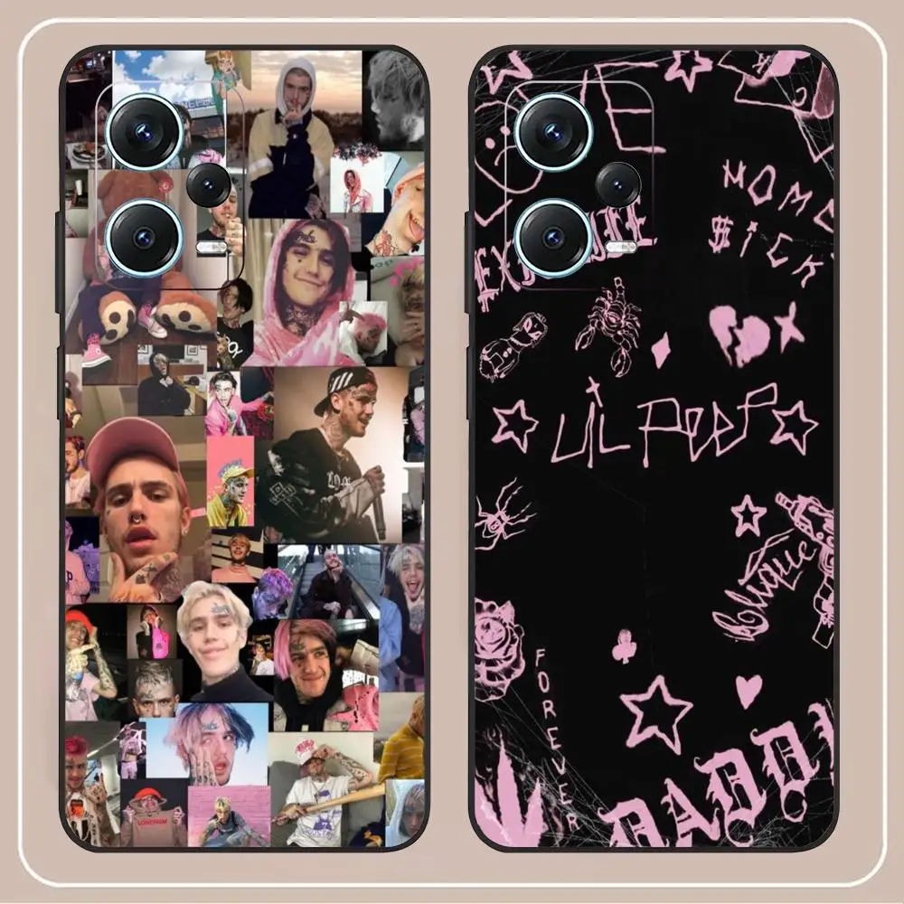 L_lil P_peep Phone Case For Redmi Note 13 Pro Plus 12 11 A3X A1 A2 13C 12C Black Cover