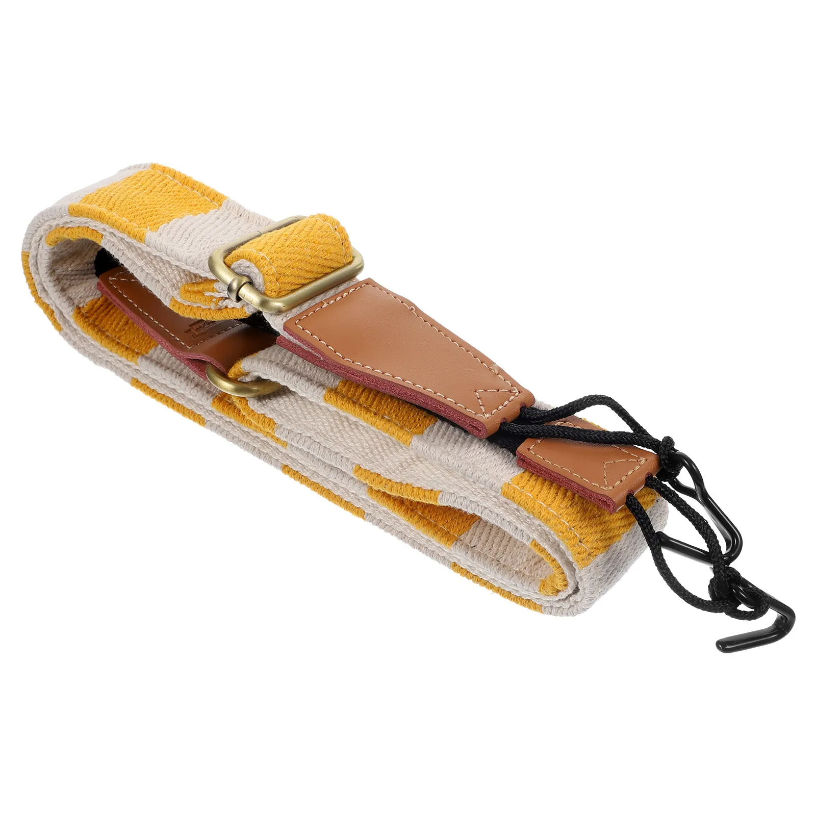 

Ukulele Strap for Style Guitar Replacement Adjustable Embroidery Yellow Shoulder Belt