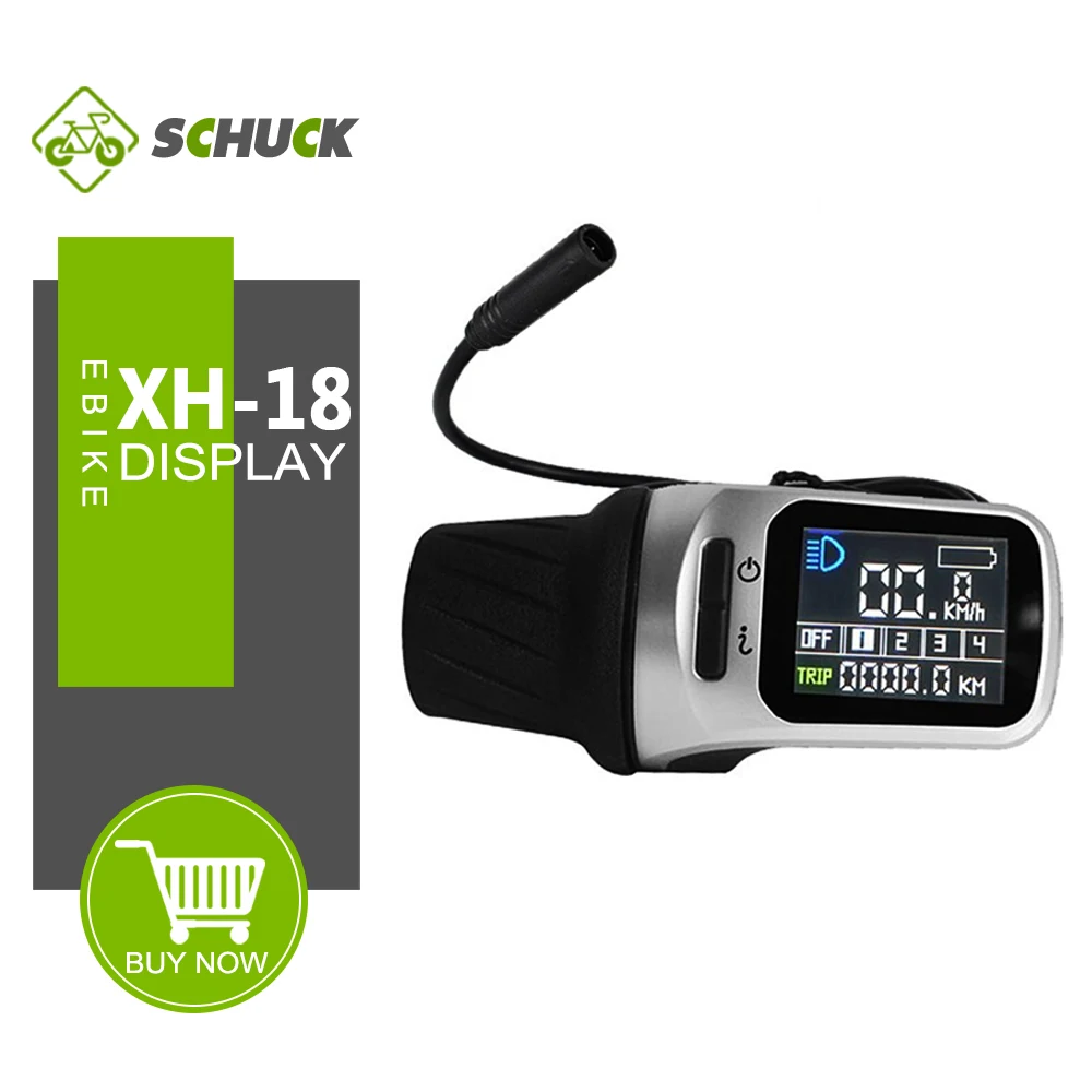 

Tongsheng XH-18 Mini LCD Ebike Display with 6 Pin Base Connector Use for Electric Scooter Bicycle TSDZ2 Motor Conversion Part