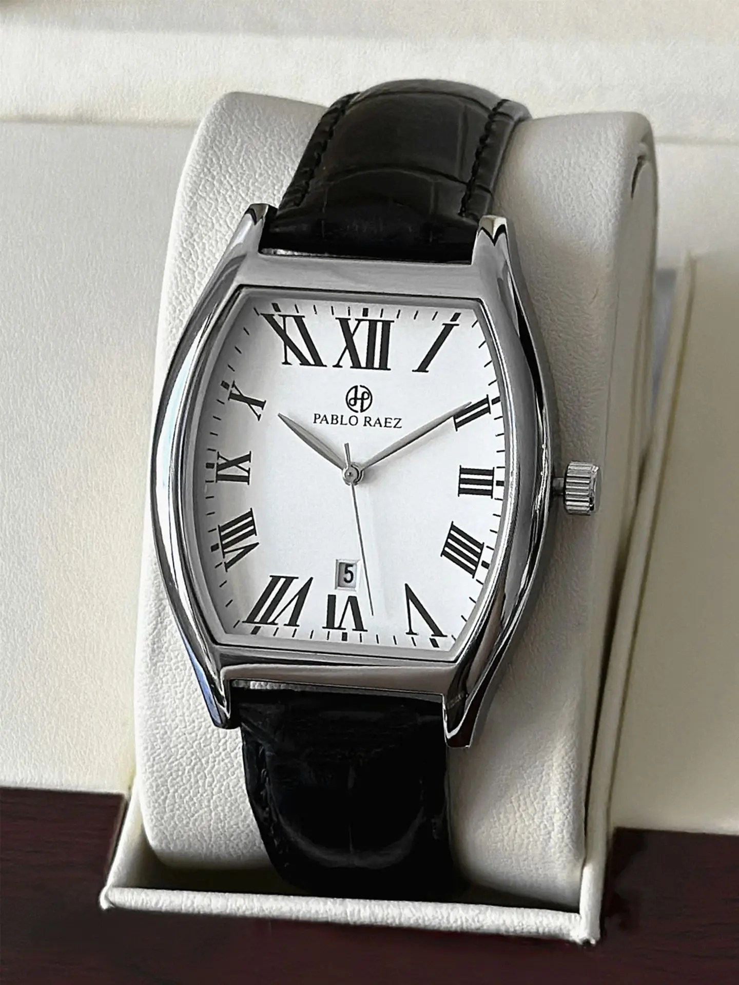 Men Watch Brand Business Simple High Quality Waterproof Leather Strap Wine Barrel Male Fashion Quartz Clock Watches Free Box