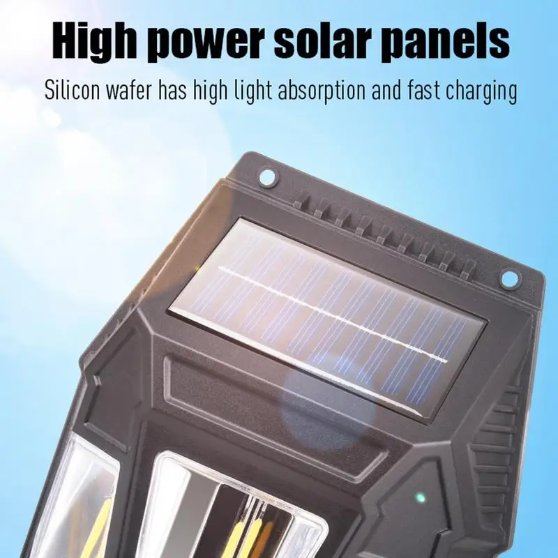 Solar Lights Outdoor Solar Wall Powered Deck Lights with Tungsten Bulbs Garden 3 Modes LED Wall Lamp for Outdoor Yard Landscape
