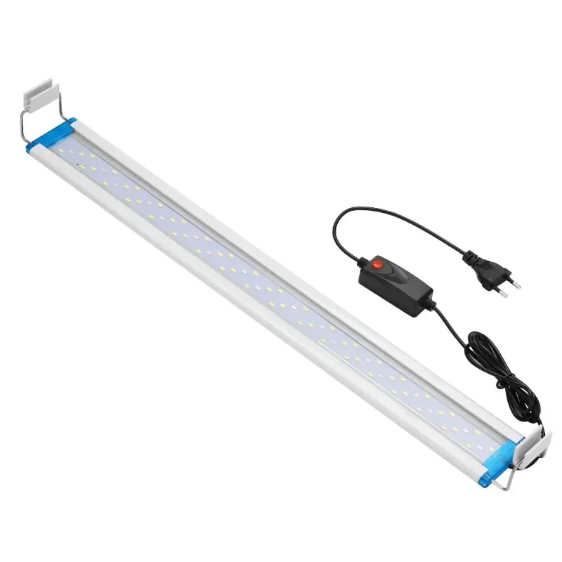 18-58CM Ultra Thin LED Aquarium Light Aquatic Plant Light Expandable Clip on Light Fish Tank 110-240V