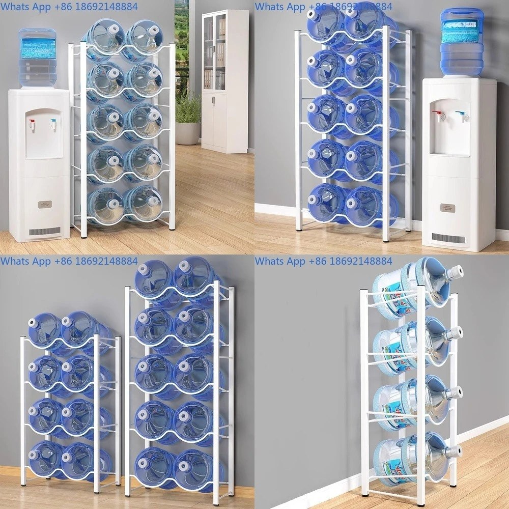 Water Dispenser Stand for Bottled Water Floor Standing Storage Rack for Purified Water in Office