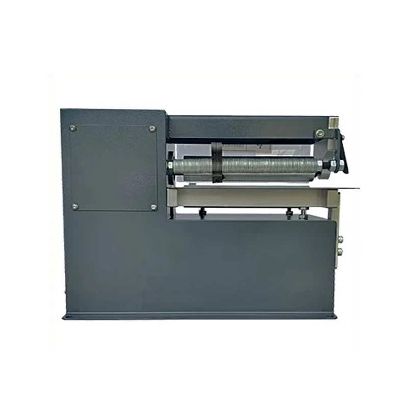 YM-200 Single Head Leather Cutting Machine, Belt Strap Edge Folding Laminating Slicer for Leather Craft