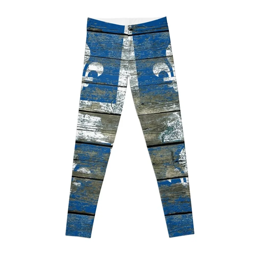 

Flag of Quebec on Rough Wood Boards Effect Leggings sportswear for gym active wear Women's sports Womens Leggings